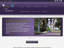 Tablet Screenshot of etapeduchateau.com